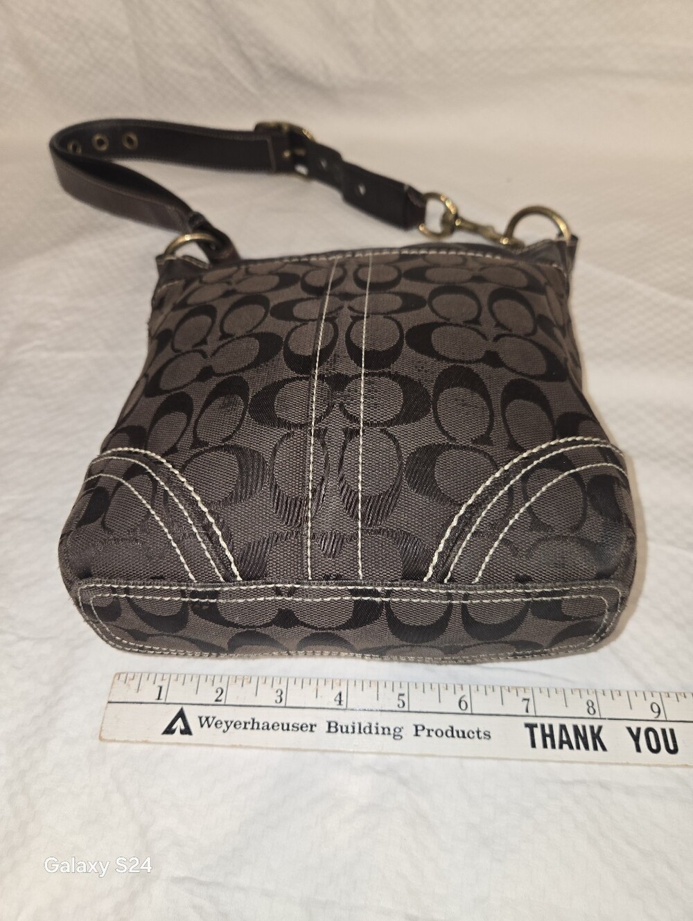 VINTAGE COACH Brown  BAG - Picture 6 of 17